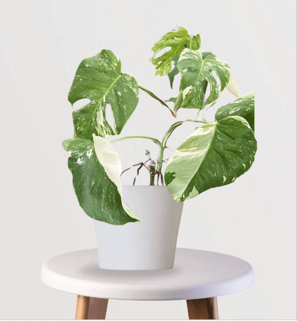 white monstera deliciosa